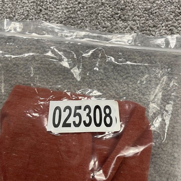 Goodfellow Henley Shirt Mens Small Rust Dark Orange Long Sleeve Casual Outdoor - Picture 10 of 10